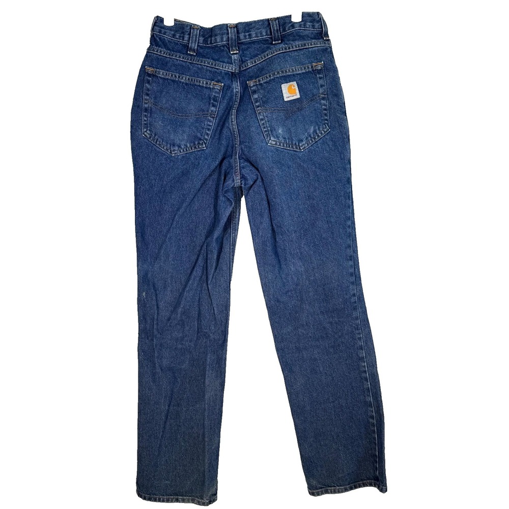 Carhartt 381-83 Jeans Men's 29x32 Blue Denim Relaxed Fit Workwear 100% Cotton - Picture 2 of 9